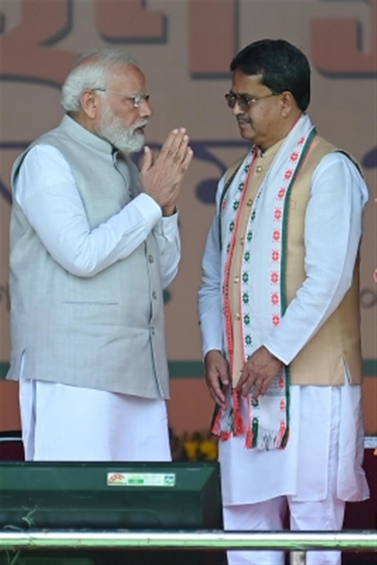 Manik Saha Takes Oath As Tripura Cm Modi Shah Attend Swearing In 6749